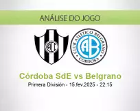 Prognóstico Córdoba SdE Belgrano (15 fevereiro 2025)