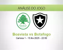 Prognóstico Boavista Botafogo (15 fevereiro 2025)