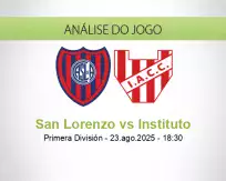 Prognóstico San Lorenzo Instituto (23 agosto 2025)