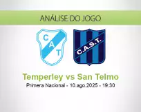 Prognóstico Temperley San Telmo (10 agosto 2025)