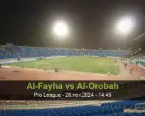 Prognóstico Al-Fayha Al-Orobah (28 novembro 2024)