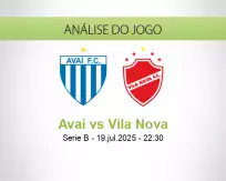 Prognóstico Avaí Vila Nova (19 julho 2025)