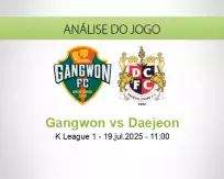 Prognóstico Gangwon Daejeon (19 julho 2025)