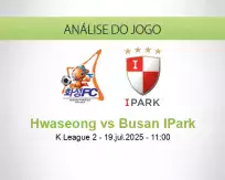 Prognóstico Hwaseong Busan IPark (19 julho 2025)