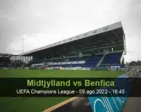Prognóstico Midtjylland Benfica (09 agosto 2022)