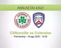 Prognóstico Cliftonville Coleraine (16 agosto 2025)