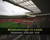 Prognóstico Middlesbrough Leeds (22 abril 2024)