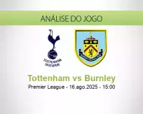 Prognóstico Tottenham Burnley (16 agosto 2025)