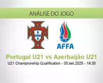 Prognóstico Portugal U21 Azerbaijão U21 (05 setembro 2025)