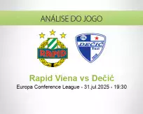 Prognóstico Rapid Viena Dečić (31 julho 2025)
