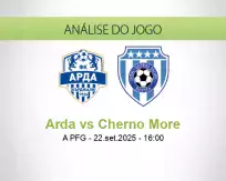 Prognóstico Arda Cherno More (22 setembro 2025)