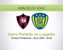 Prognóstico Cerro Porteño Luqueño (20 julho 2025)