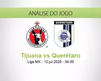 Prognóstico Tijuana Querétaro (12 julho 2025)