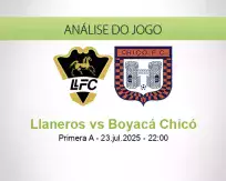 Prognóstico Llaneros Boyacá Chicó (23 julho 2025)