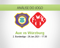 Prognóstico Aue Würzburg (26 Janeiro 2021)