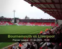 Bournemouth vs Liverpool