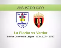 Prognóstico La Fiorita Vardar (17 julho 2025)
