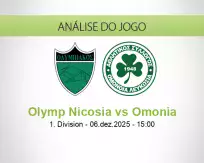 Prognóstico Olymp Nicosia Omonia (06 dezembro 2025)