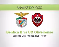 Prognóstico Benfica B UD Oliveirense (06 dezembro 2025)