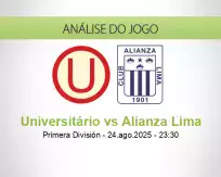 Prognóstico Universitário Alianza Lima (24 agosto 2025)