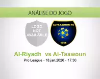 Prognóstico Al-Riyadh  Al-Taawoun (18 janeiro 2026)