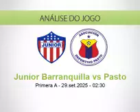 Prognóstico Junior Barranquilla Pasto (29 setembro 2025)