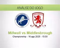 Prognóstico Millwall Middlesbrough (16 agosto 2025)