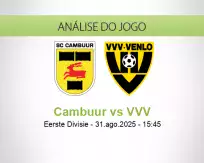 Prognóstico Cambuur VVV (31 agosto 2025)