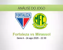 Prognóstico Fortaleza Mirassol (24 agosto 2025)