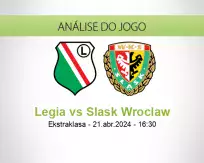 Prognóstico Legia Slask Wroclaw (21 abril 2024)