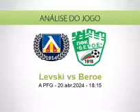 Prognóstico Levski Beroe (20 abril 2024)
