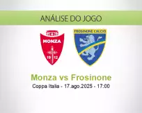 Prognóstico Monza Frosinone (17 agosto 2025)