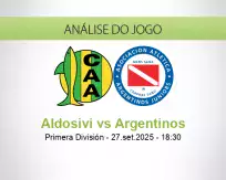 Prognóstico Aldosivi Argentinos (27 setembro 2025)