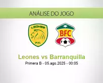 Prognóstico Leones Barranquilla (05 agosto 2025)