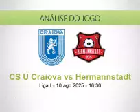 Prognóstico CS U Craiova Hermannstadt (10 agosto 2025)