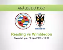 Prognóstico Reading Wimbledon (26 agosto 2025)