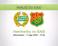 Prognóstico Hammarby GAIS (17 agosto 2025)