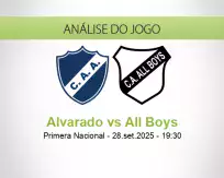 Prognóstico Alvarado All Boys (28 setembro 2025)