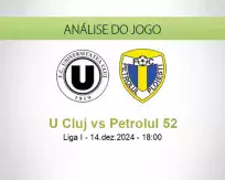 Prognóstico U Cluj Petrolul 52 (14 dezembro 2024)