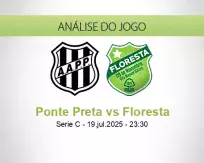 Prognóstico Ponte Preta Floresta (19 julho 2025)