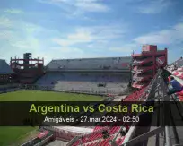 Prognóstico Argentina Costa Rica (27 março 2024)