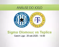 Prognóstico Sigma Olomouc Teplice (20 setembro 2025)