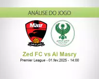 Prognóstico Zed FC Al Masry (01 fevereiro 2025)