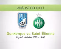 Prognóstico Dunkerque Saint-Étienne (06 dezembro 2025)
