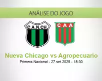 Prognóstico Nueva Chicago Agropecuario (27 setembro 2025)