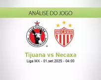 Prognóstico Tijuana Necaxa (01 setembro 2025)