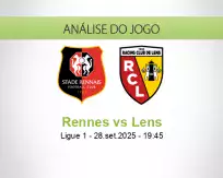 Prognóstico Rennes Lens (28 setembro 2025)