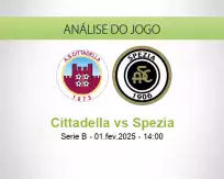 Prognóstico Cittadella Spezia (01 fevereiro 2025)