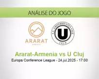 Prognóstico Ararat-Armenia U Cluj (24 julho 2025)