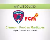 Prognóstico Clermont Foot Martigues (25 outubro 2024)